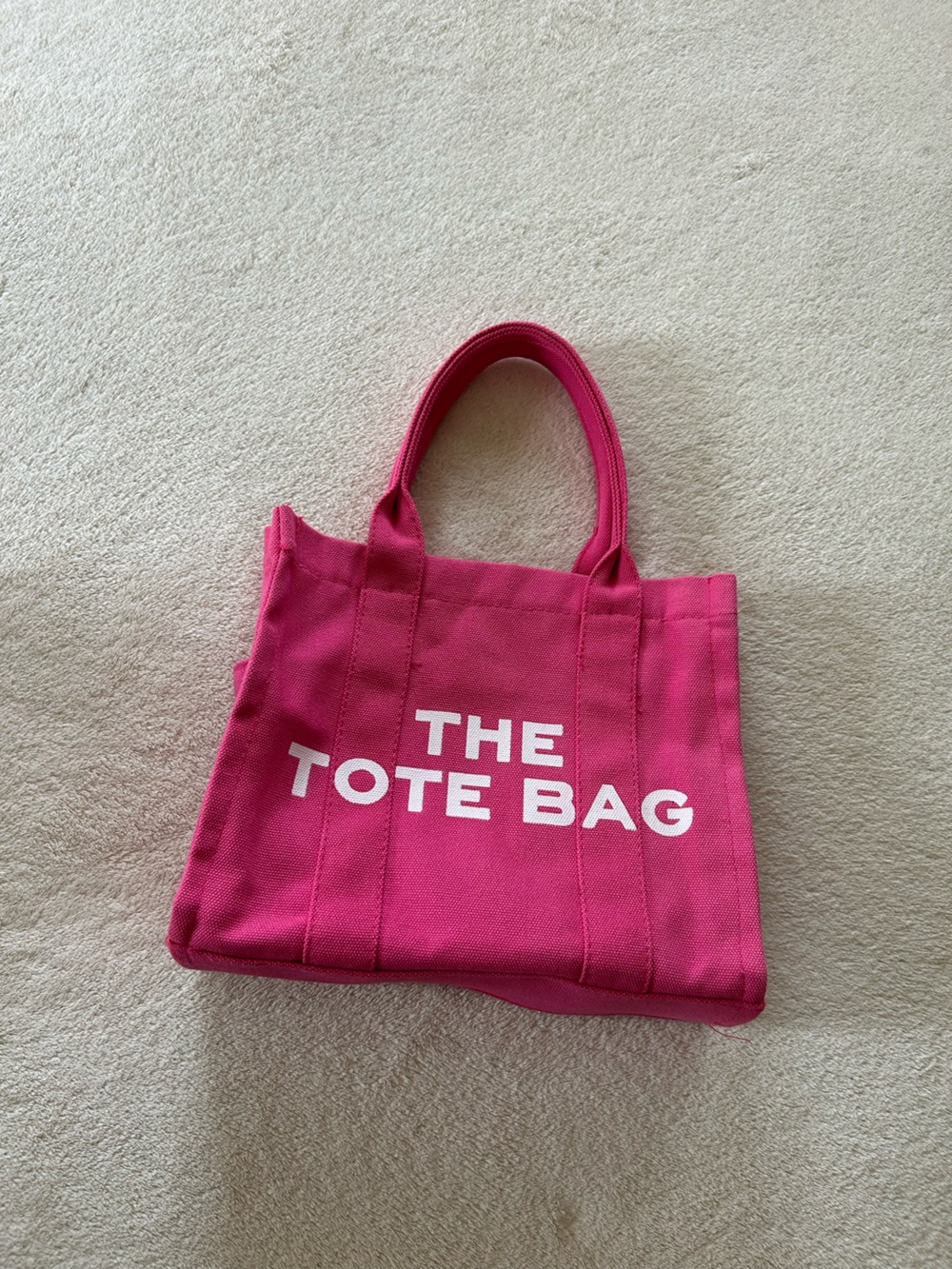 Hot Pink The Tote Bag Canvas Shopper